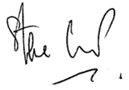 The signature of Steve Crump